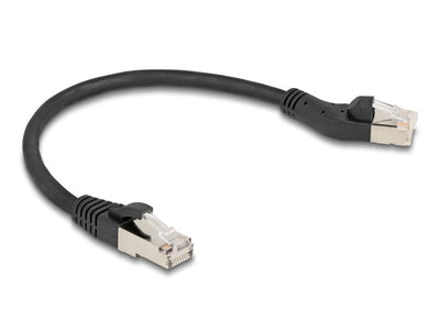Delock RJ45 Network Cable CAT.6A S/FTP Machot a Male Gerade 0,25M Black — image 1