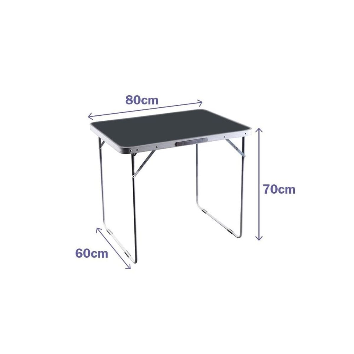 Folding Table Marbueno Grey 120 x 70 x 60 cm