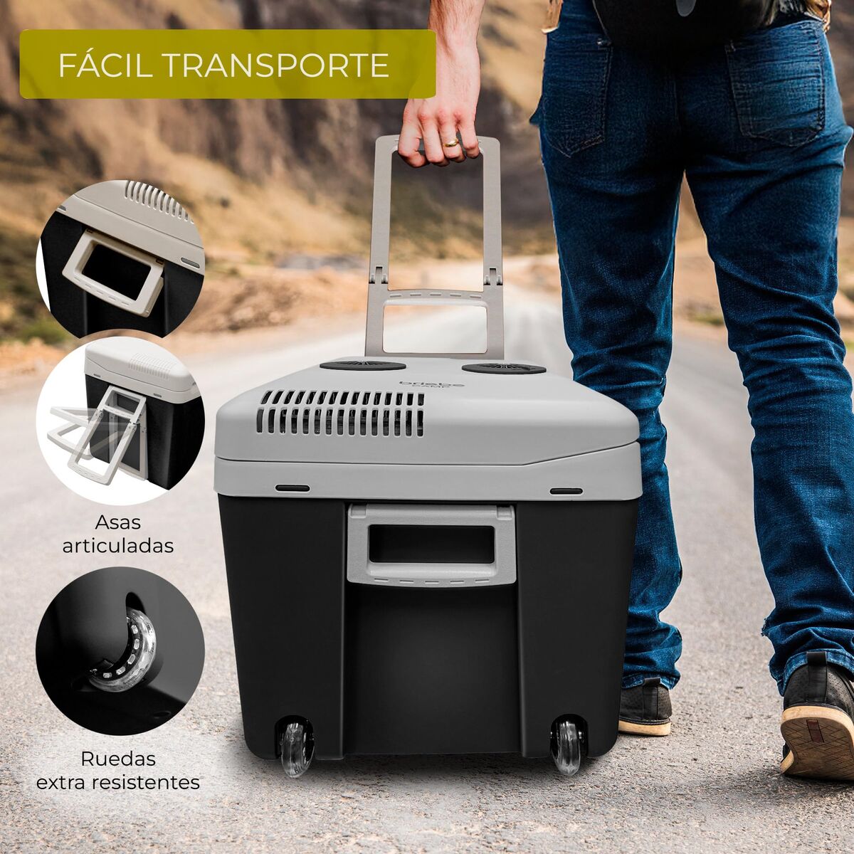 Electric Portable Fridge Black 40 L (Refurbished A)