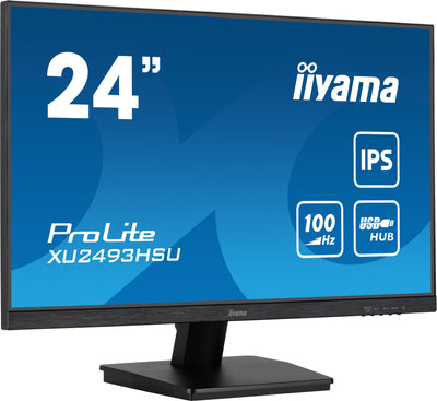 Iiyama Monitor Prolite XU2493HSU-B7, LED 23,8, Black Matte Fullhd, Ips, Adaptive-sync, Panel 100HZ XU2493HSU-B — image 1