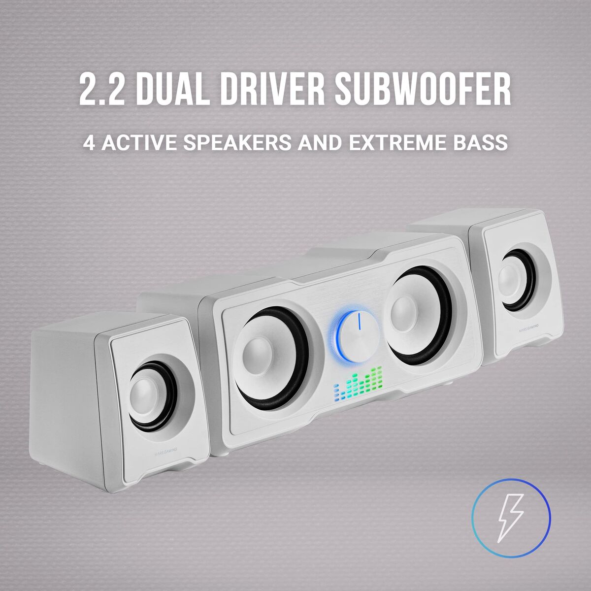 Mars Gaming Pc Speakers Mars Gaming Ms22 White 35 W 4 W