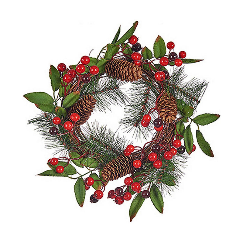Advent wreathe Krist+ Brown Red Green Plastic 30 x 10 x 30 cm