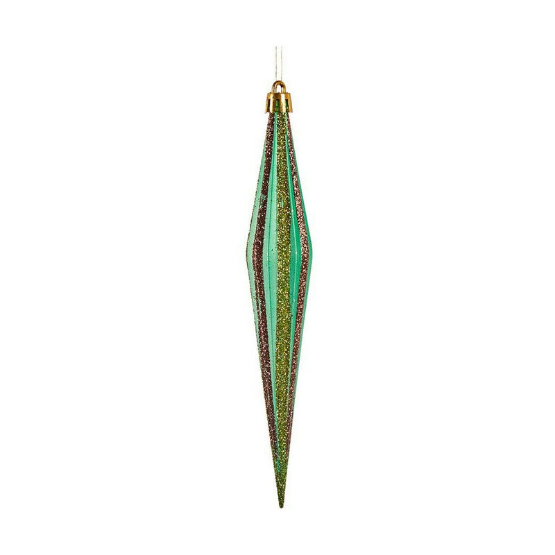 Christmas bauble Krist+ Red Green Golden 3 x 8,5 x 19 cm Streched