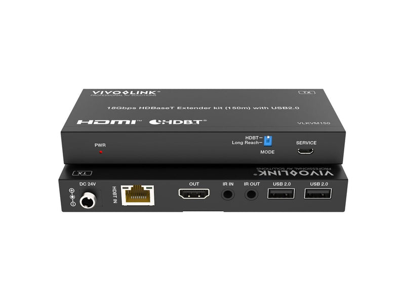 18Gbps Hdbaset KVM Kit (150M) With USB 2.0