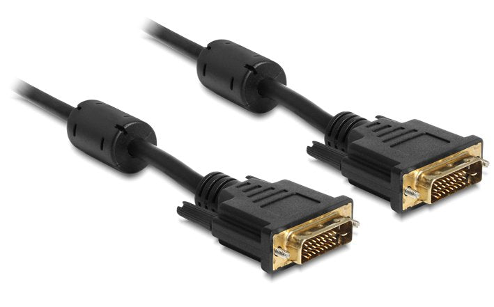 Delock Cable DVI 24 + 1 Male DVI 24 + 1 Male 5M Black