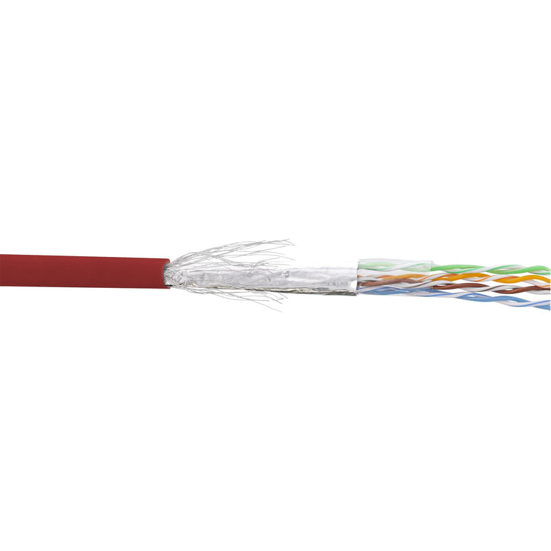 Inline Network Cable Sf/UTP CAT.5E AWG26 Cca Pvc Red 100M