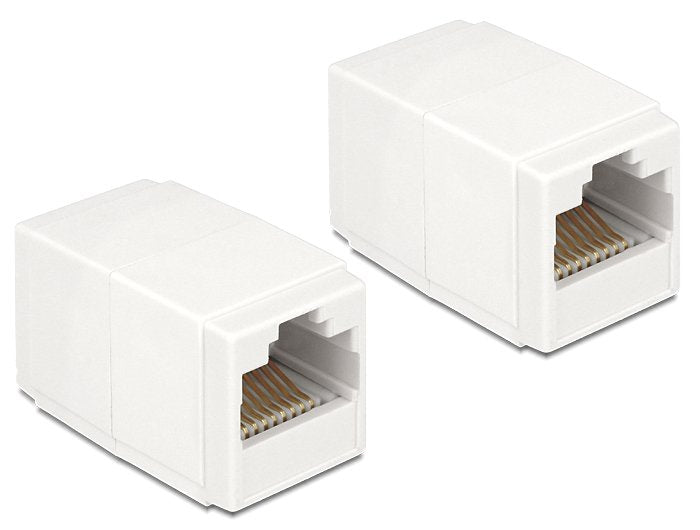 Delock Adapter RJ45 Connector Female RJ45 Connector Female CAT.6 UTP Compacto