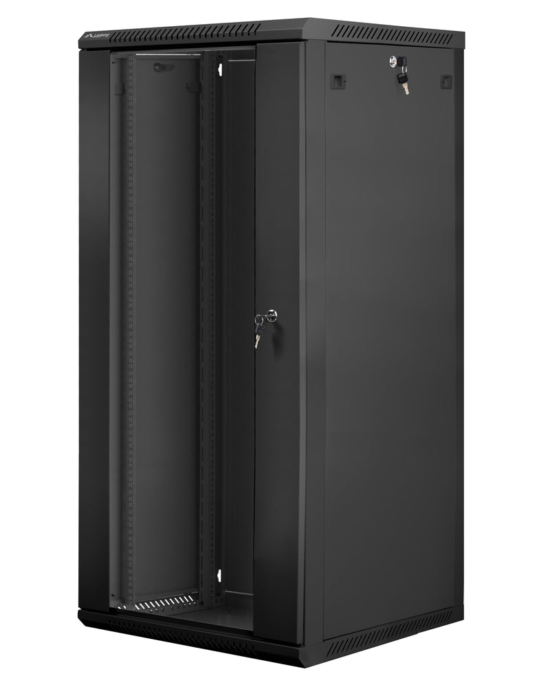Lanberg Cabinet Mural 27U 19P 600X600X1304MM Accesorios Assembly Black WF01-6627-10B