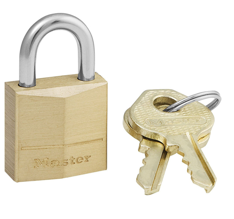Master Lock 120EURD Padlock Maletas Luggage Key Lock Latón Latón, Silver