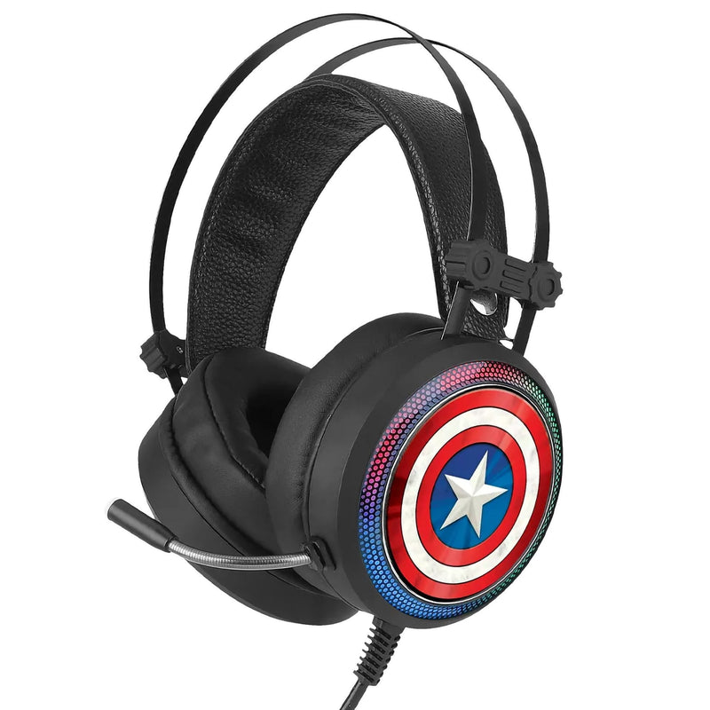 Marvel Auriculares Gaming Con Micrófono Captain America 001 USB