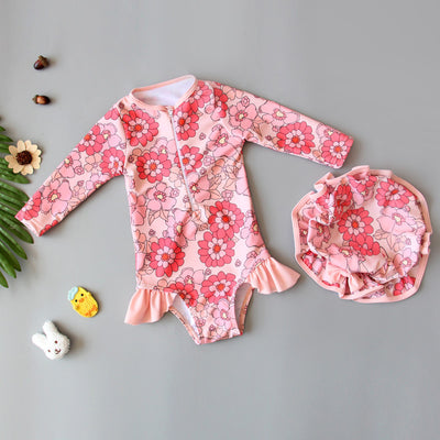 Jumpsuit Girl Long Sleeved Quick Drying Sun Protection