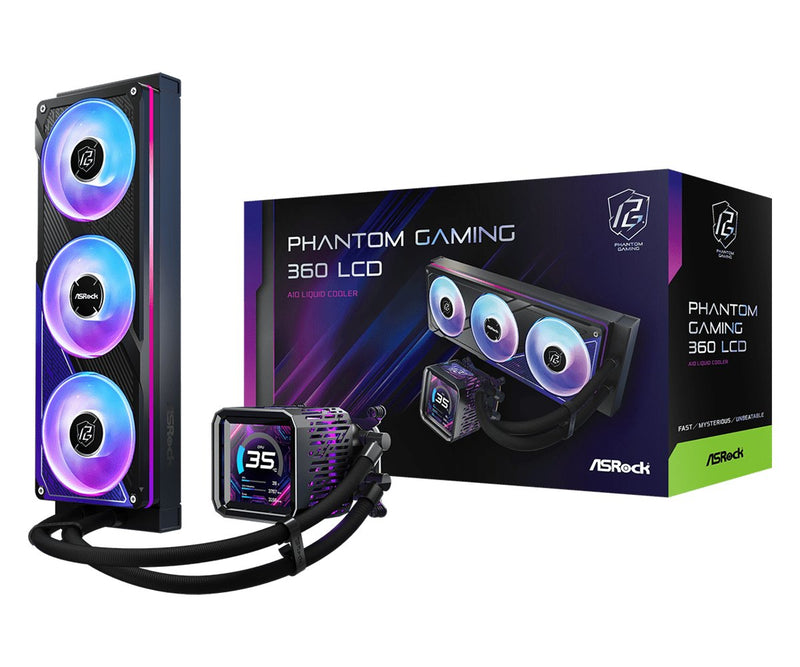 Asrock Refrigerador Liquido CPU Phantom Gaming 360 LCD Black