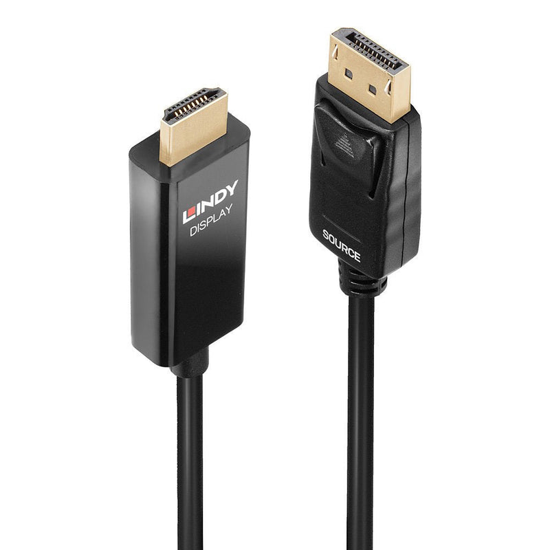 Lindy 40926 Adapter Cable Vídeo 2M DisplayPort HDMI Type a Standard Black
