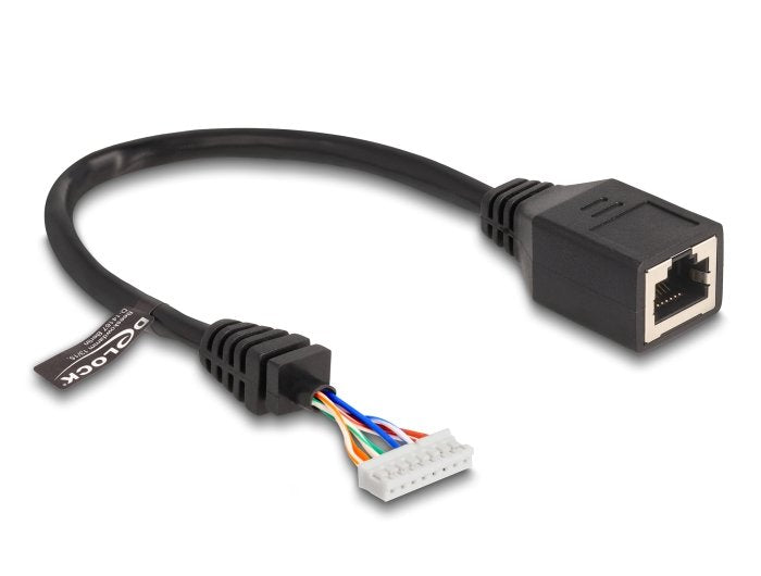 Delock 88006 Cable RJ45 Female a Connector Female 2,00MM 8 Pines CAT.5E 23CM Black