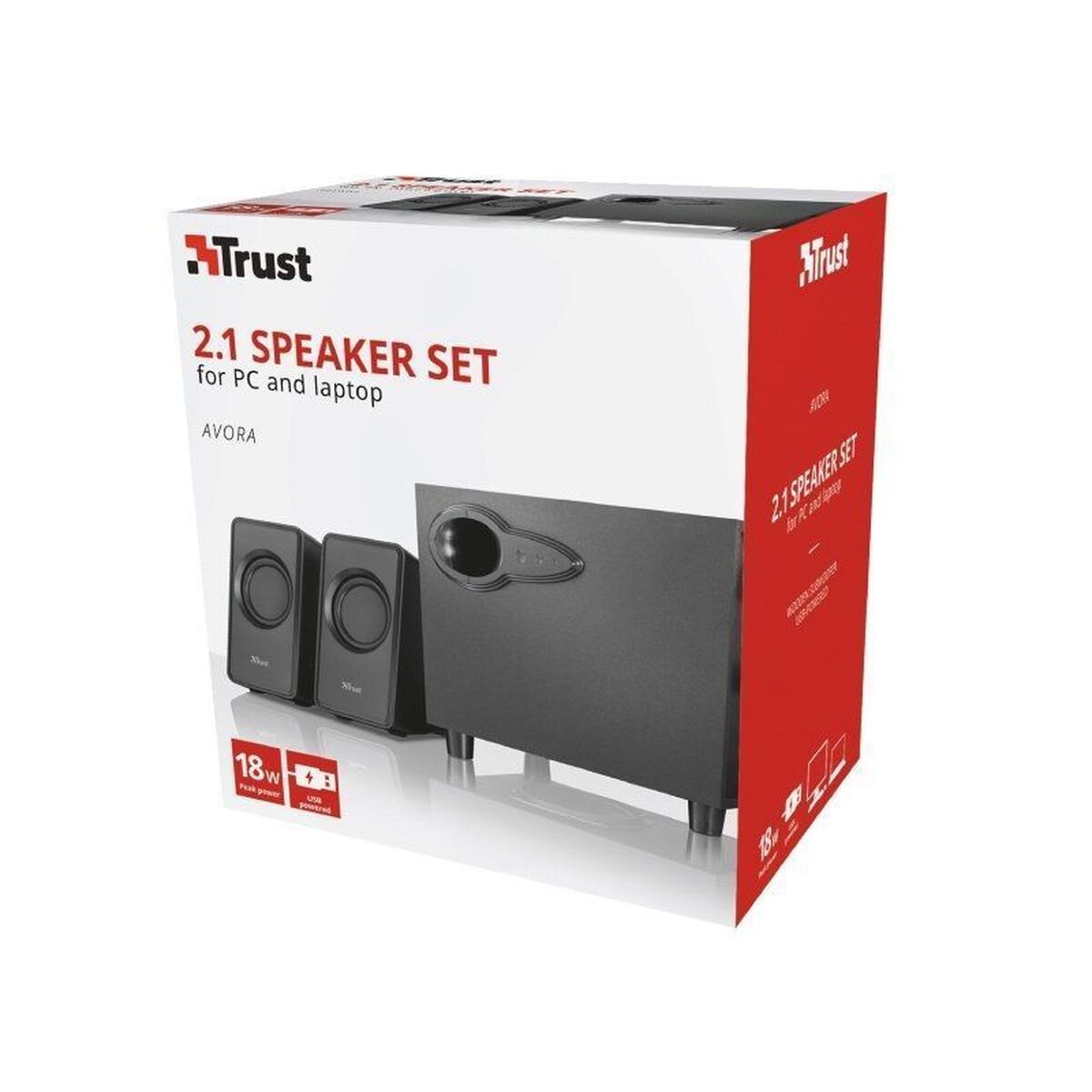 Trust Pc Speakers Trust Avora 2.1 Black