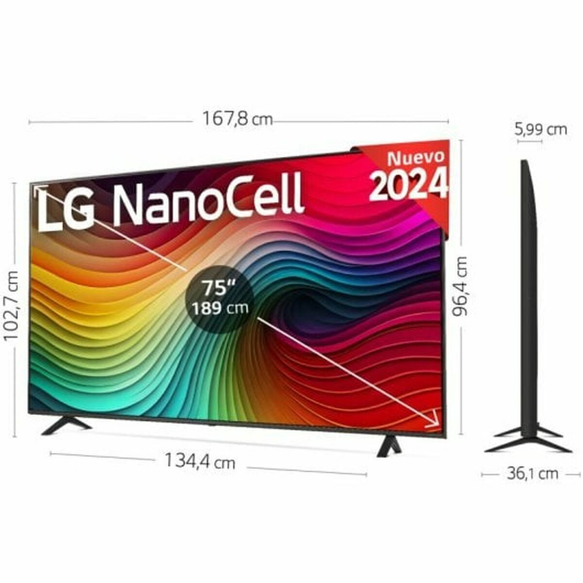 Lg Smart Tv Lg 75Nano82T6B.aeu 4K Ultra Hd 75"