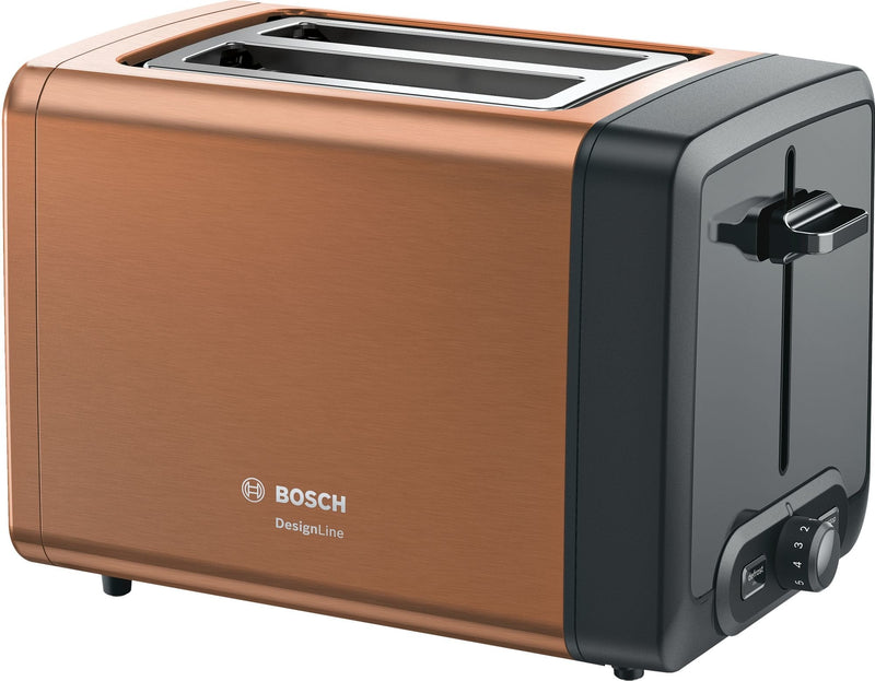 Bosch Toaster TAT4P429 Designline, 970W, 2 Ranuras, Colour Cobre
