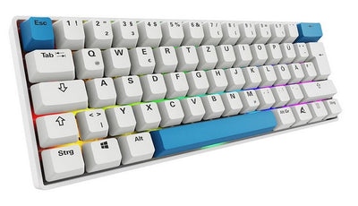 Sharkoon Skiller SGK50 S4 GEN2 Pbt, Keyboard Gaming White Disposición de, Gateron G Pro 3.0 Yellow 40449510419 — image 1