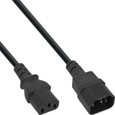 Inline Cable Power C13 a C14 3 Pines IEC Male a Female Black 10M — image 1
