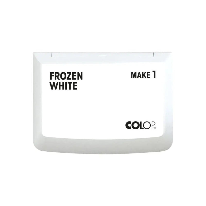 Colop Make 1 Pad Sellos, Frozen White, 50 X 90MM, Pad Sellos Manuales Tradicionales And Creativos