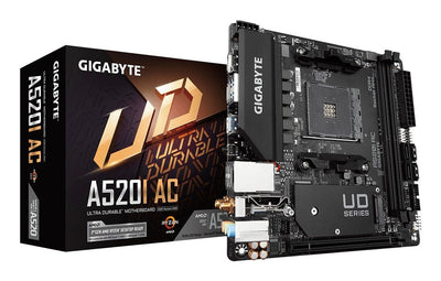 Gigabyte Motherboard A520I AC Socket AM4 AMD A520 DDR4 Micro ITX — image 1