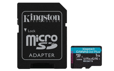 Kingston microSD 1TB Microsdxc Canvas Go! Plus GEN4 A2 U3 V30 + Adapter — image 1