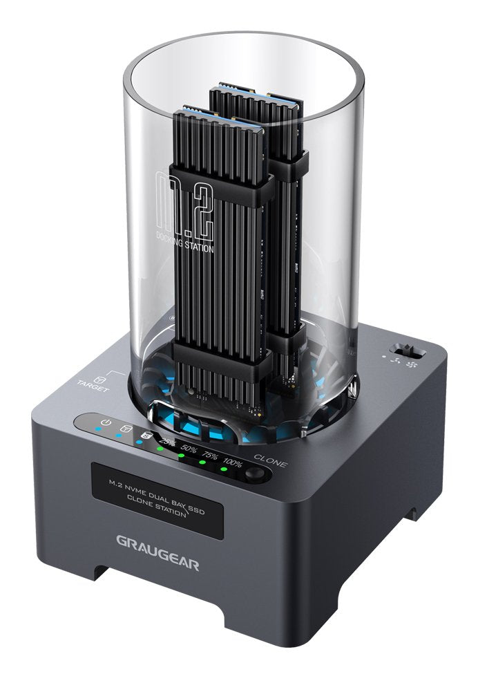 Grisgear DM.2 Klone Mation M.2 NVMe SSD With Fan 20GBIT