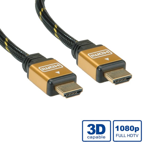 Roline Gold HDMI High Speed Cable With Ethernet, 7,5M