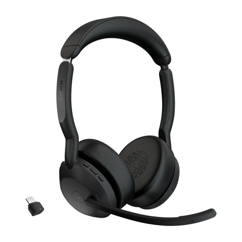 Jabra EVOLVE2 55 Headphones Wireless Diadema Bluetooth Base Charging Black — image 1