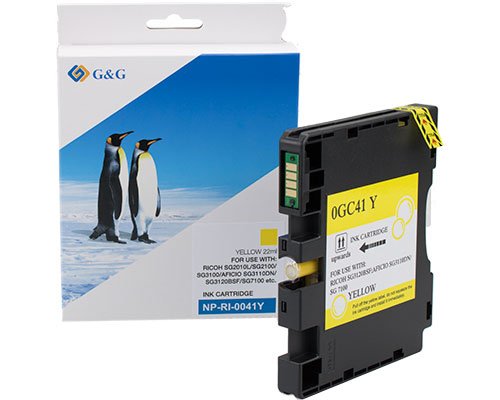 G&g Ink Compatible Ricoh GC41Y/ 405768 Xl-amarillo