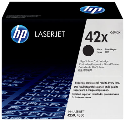 HP Genuine Toner 42X Q5942X Black LJ4250 4350 — image 1