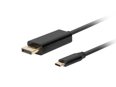 Lanberg USB Cable -c a DisplayPort Male/Male 1.8M 4K 60HZ Black — image 1