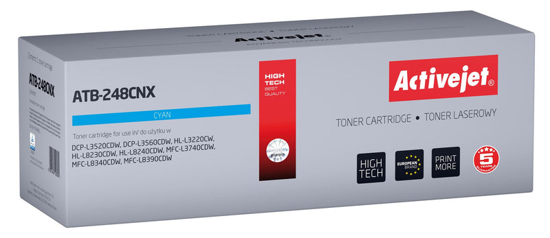 Activejet Toner Compatible Brother Spare Part Brother TN248XLC Supreme 2300 Páginas Blue