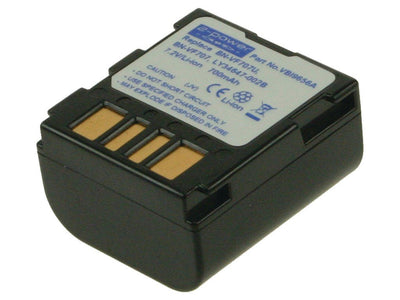 2-POWER Camcorder Battery 7.2V 750MAH Jvc GR-D271U VBI9656A — image 1