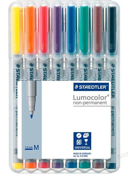 Staedtler Markers Lumocolor M Nonperm 8ST
