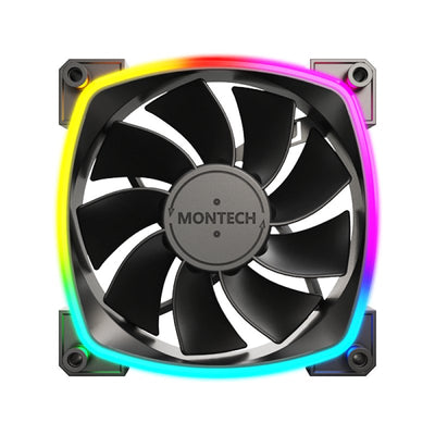 Montech Fan PC RX120 PWM 12CM Black 3 Pieces — image 1