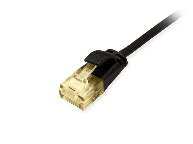 Equip Network Cable CAT.6A Slim U UTP 2x RJ45 0.15M Black Lszh