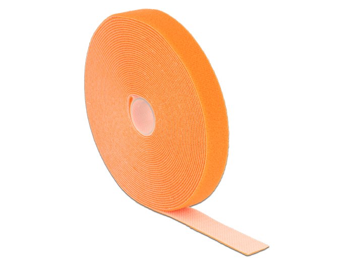 Delock Tape Velcro a Roll L 10M X B 20MM Orange