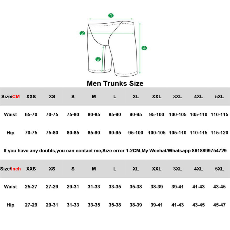 Men's Swimming Trunks Breathable Ice Silk Feeling Quick-dry Pants Swimming Equipment Summer