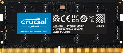 Crucial Memory SODIMM DDR5 32GB 4800 C40 CT32G48C40S5 — image 1