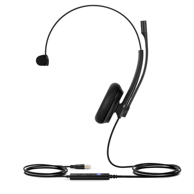 Yealink Headphones UH34 Lite Mono Teams Alámbrico USB Type a Black — image 1