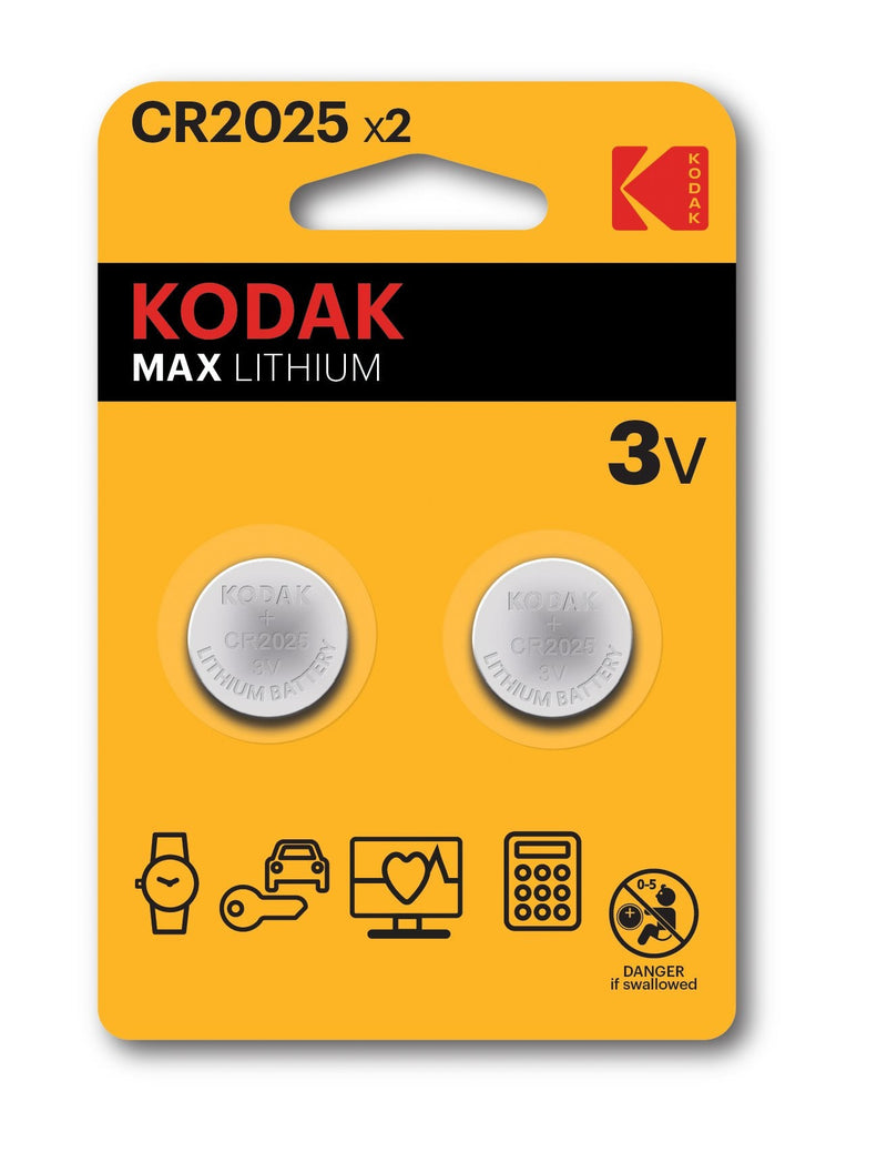 Kodak Blister Battery Button / Litio Ultra Cr 2025/ Pack 2 Units