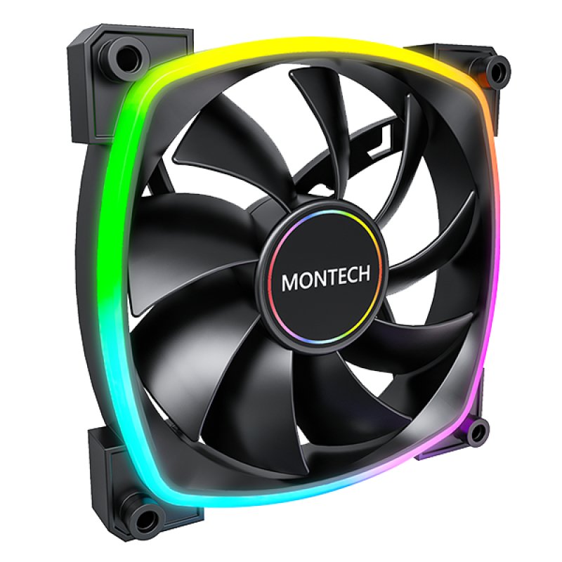 Montech Fan PC AX140 PWM 140X140X25 Black 140MM AX140 PWM Black