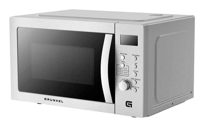 Grunkel Microwave Without Grill 2200W 28L Metalizado, With 5 Niveles Power C/ Funcion Fryer Air