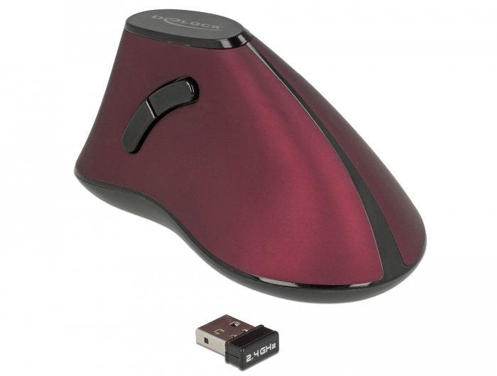Delock Mouse Vertical Optico And Ergonomico 5 Buttons