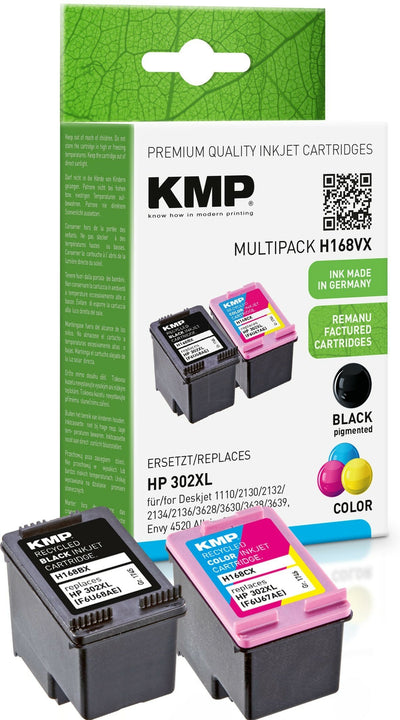 Kmp H168VX HP 302XL Promo Pack Bk/Colour Comp. With HP F6T68AE/F6U67AE — image 1