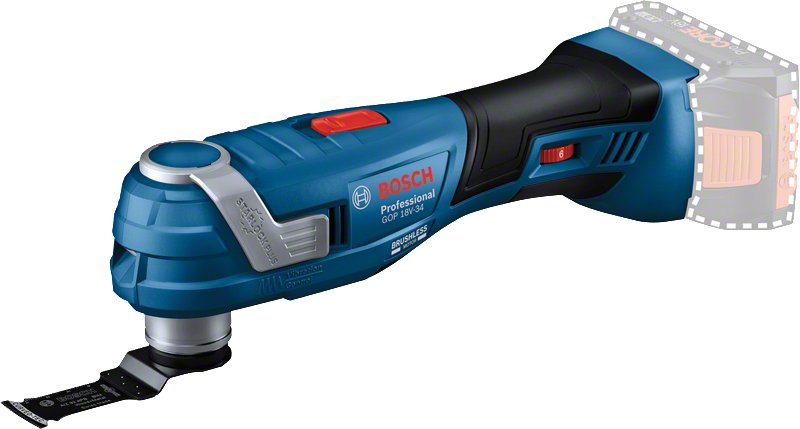 Bosch Multicortadora Wireless Gop 18V-34 Body Only Professional, 18VOLT, Tool Multifuncional Blue/Black Withou