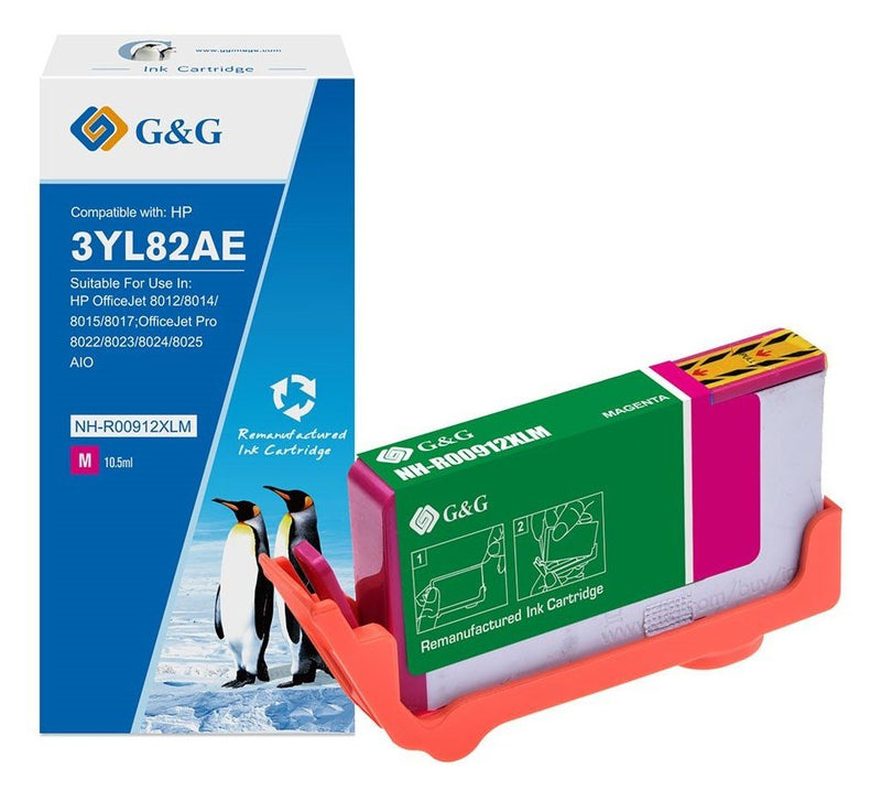 G&g Ink Xl- Compatible HP 912XL/ 3YL82AE Magenta