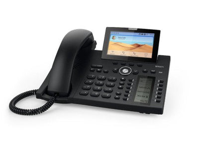 Snom D385 Phone IP Black Terminal With Connection Cable TFT 12 Líneas — image 1