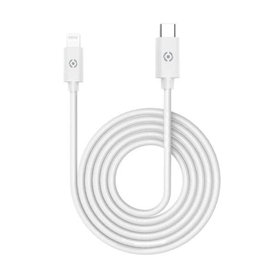 Celly Cable USB-C Male a Lightning Male 1M White — image 1
